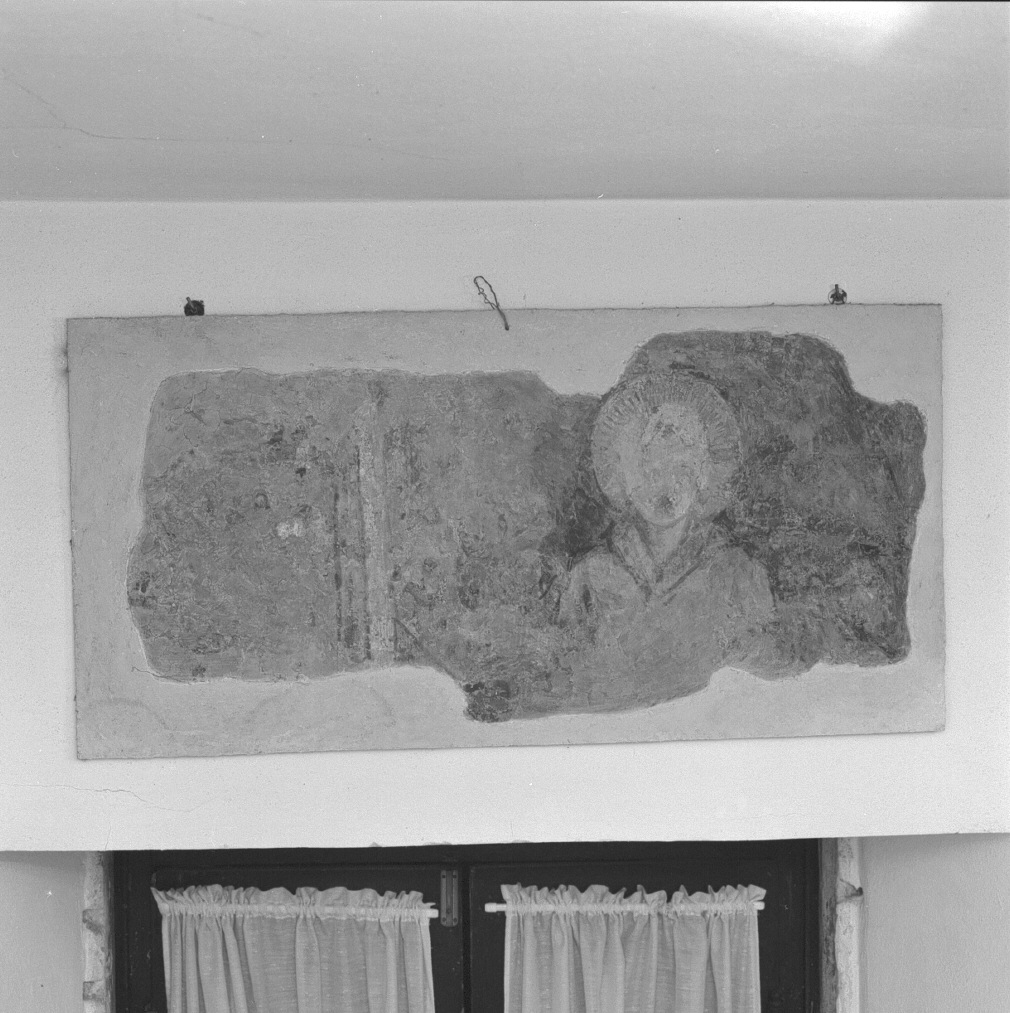 Santo (dipinto, frammento) - ambito veneto (secc. XIV/ XV)