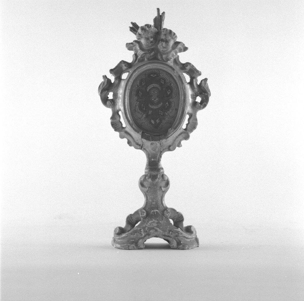 reliquiario - a ostensorio - ambito veneto (sec. XVIII)