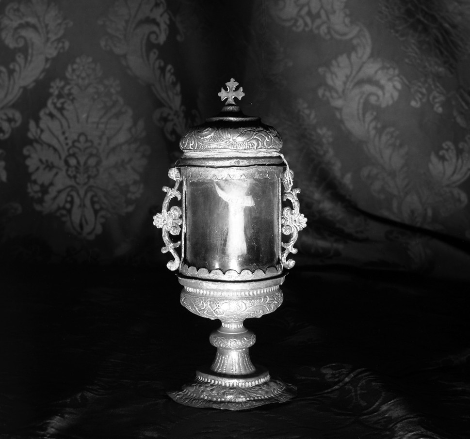 fiala di pellegrinaggio - bottega veneta (sec. XV)