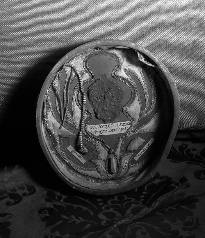 reliquiario a teca - bottega veneta (sec. XIX)