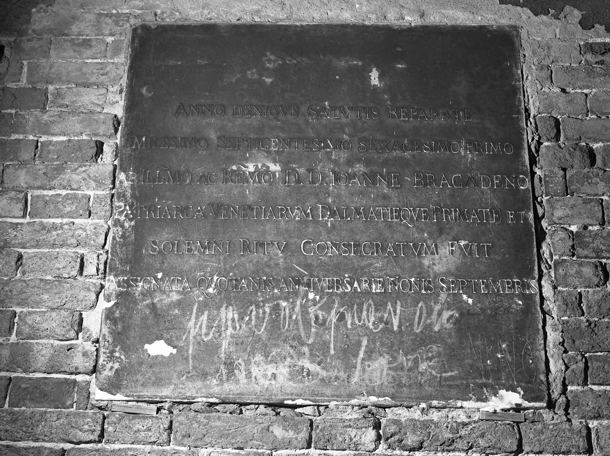 lapide commemorativa - ambito veneto (sec. XVIII)