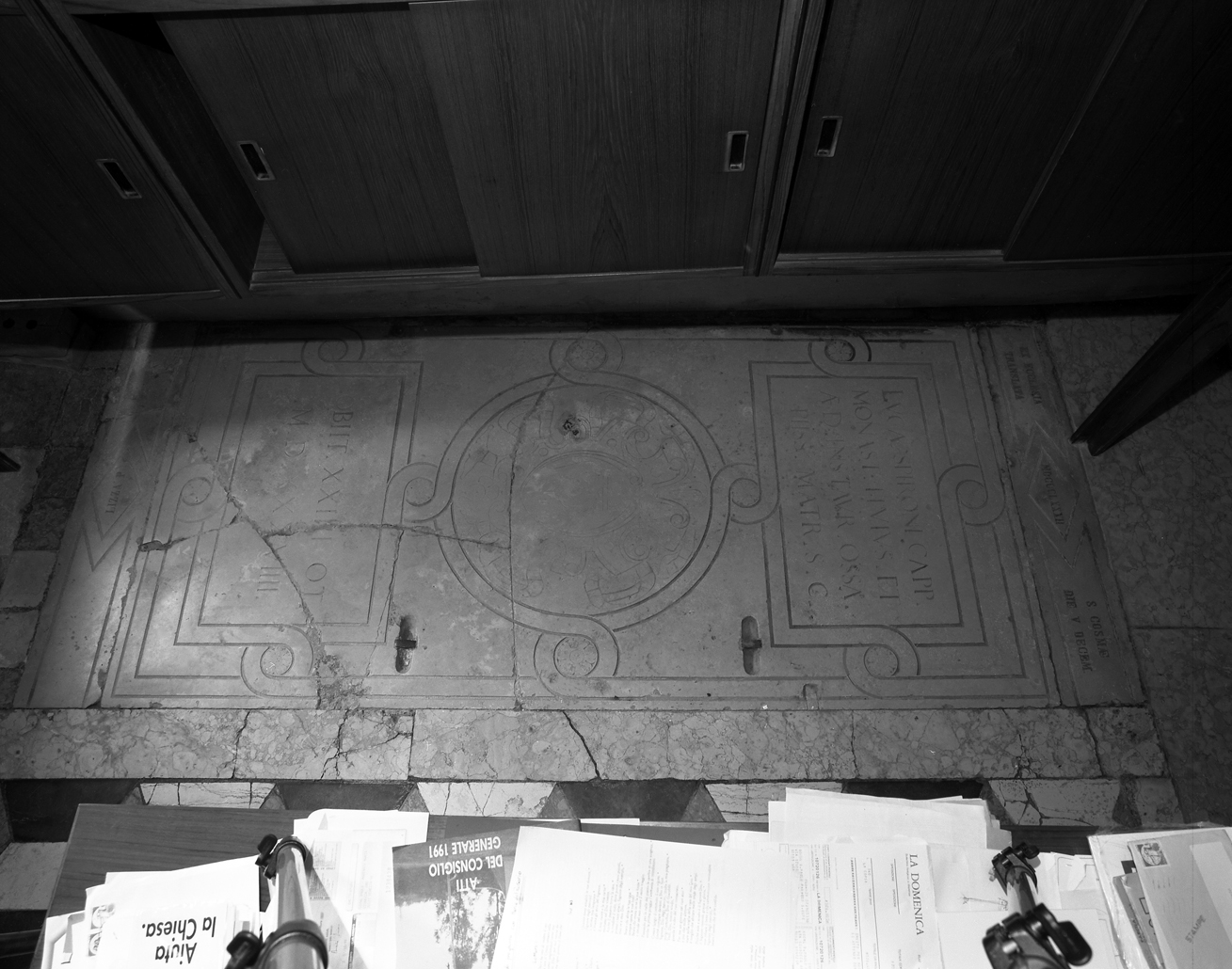 lastra tombale - ambito veneto (sec. XVI)