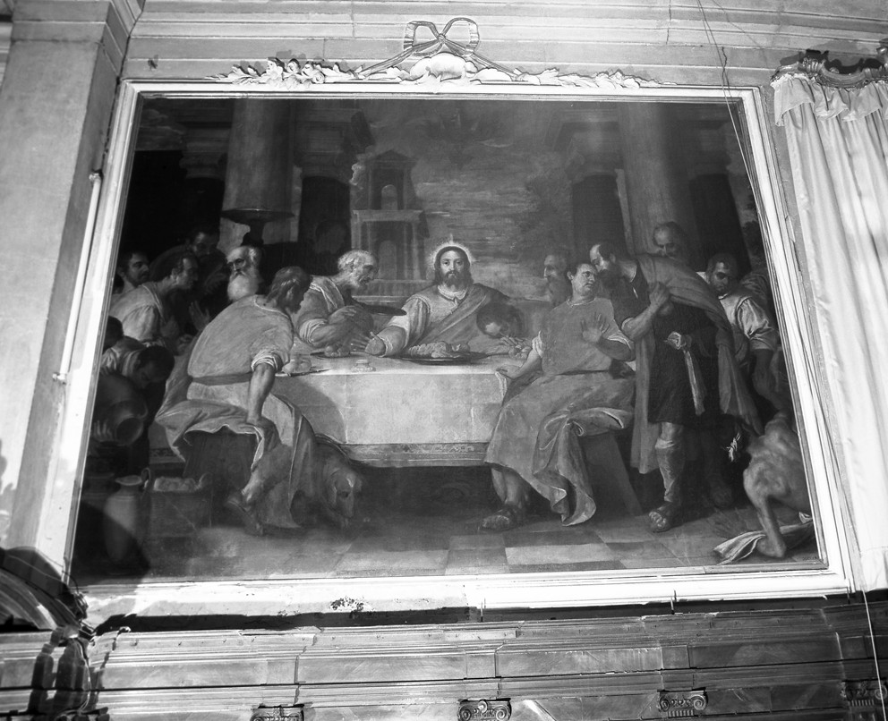 ultima cena (dipinto) di Benfatto Alvise detto Alvise del Friso (fine sec. XVI)