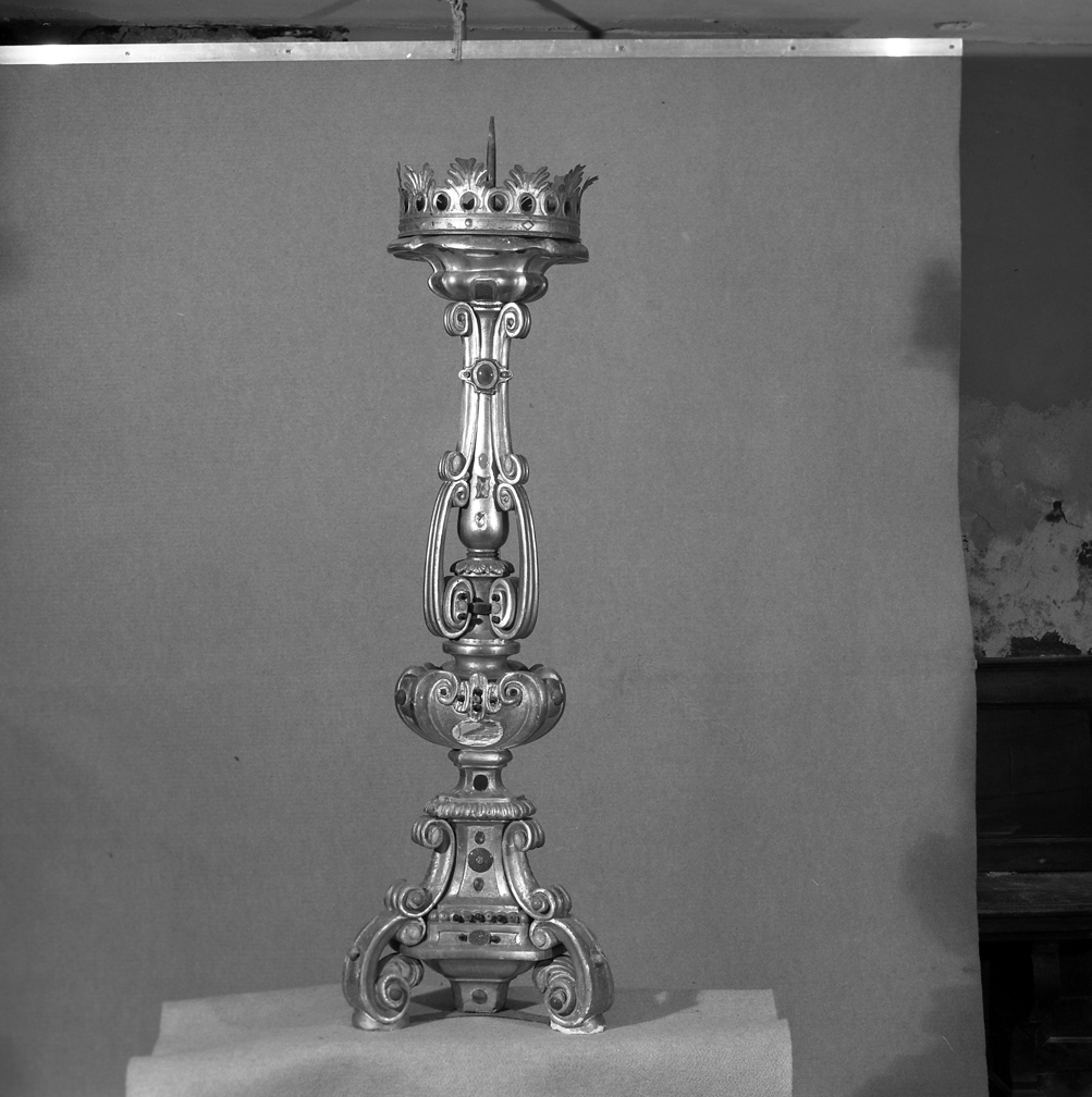 candeliere d'altare - ambito veneto (prima metà sec. XX)