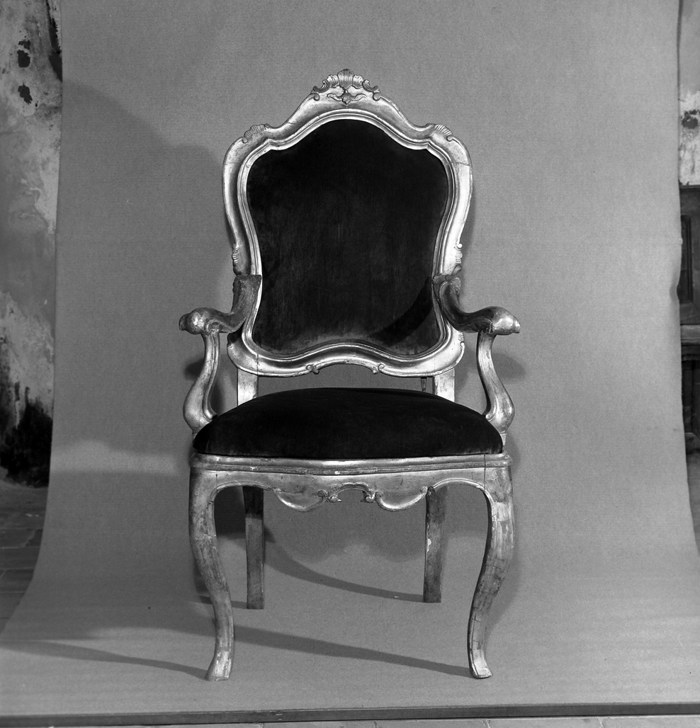 poltrona - ambito veneto (prima metà sec. XVIII)