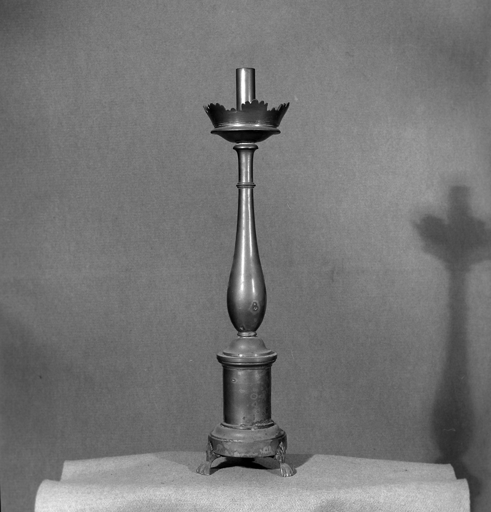 candeliere d'altare - ambito veneto (fine/inizio secc. XIX/ XX)