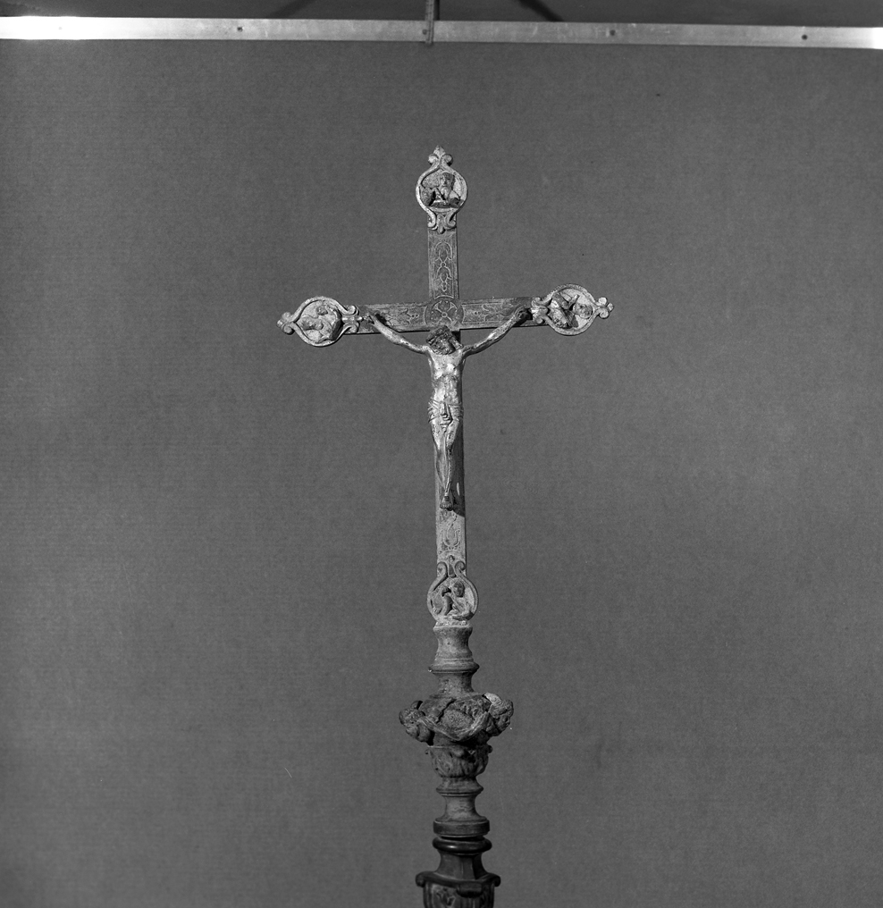 Cristo crocifisso (croce processionale) - ambito veneto (fine/inizio secc. XIX/ XX)