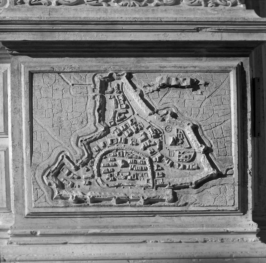 Pianta della città di Padova (rilievo, elemento d'insieme) di Sardi Giuseppe (sec. XVII)