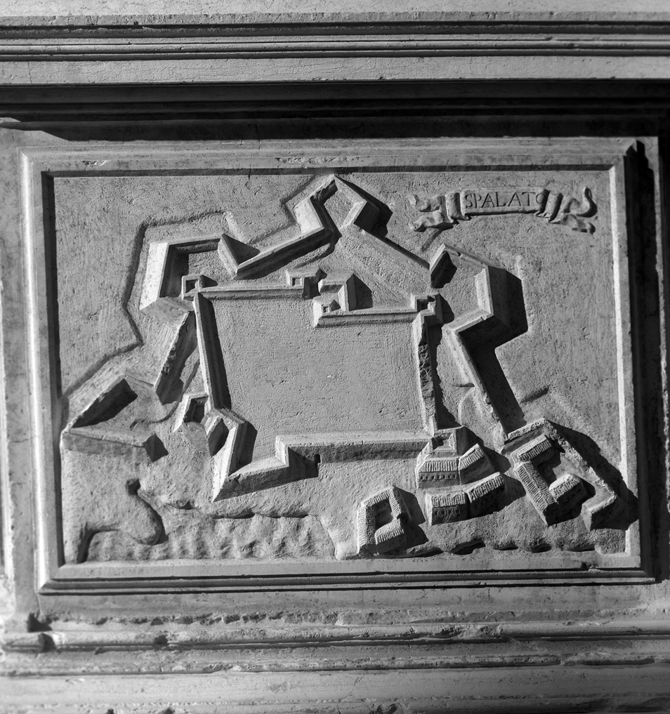 Pianta della città di Spalato (rilievo, elemento d'insieme) di Sardi Giuseppe (sec. XVII)