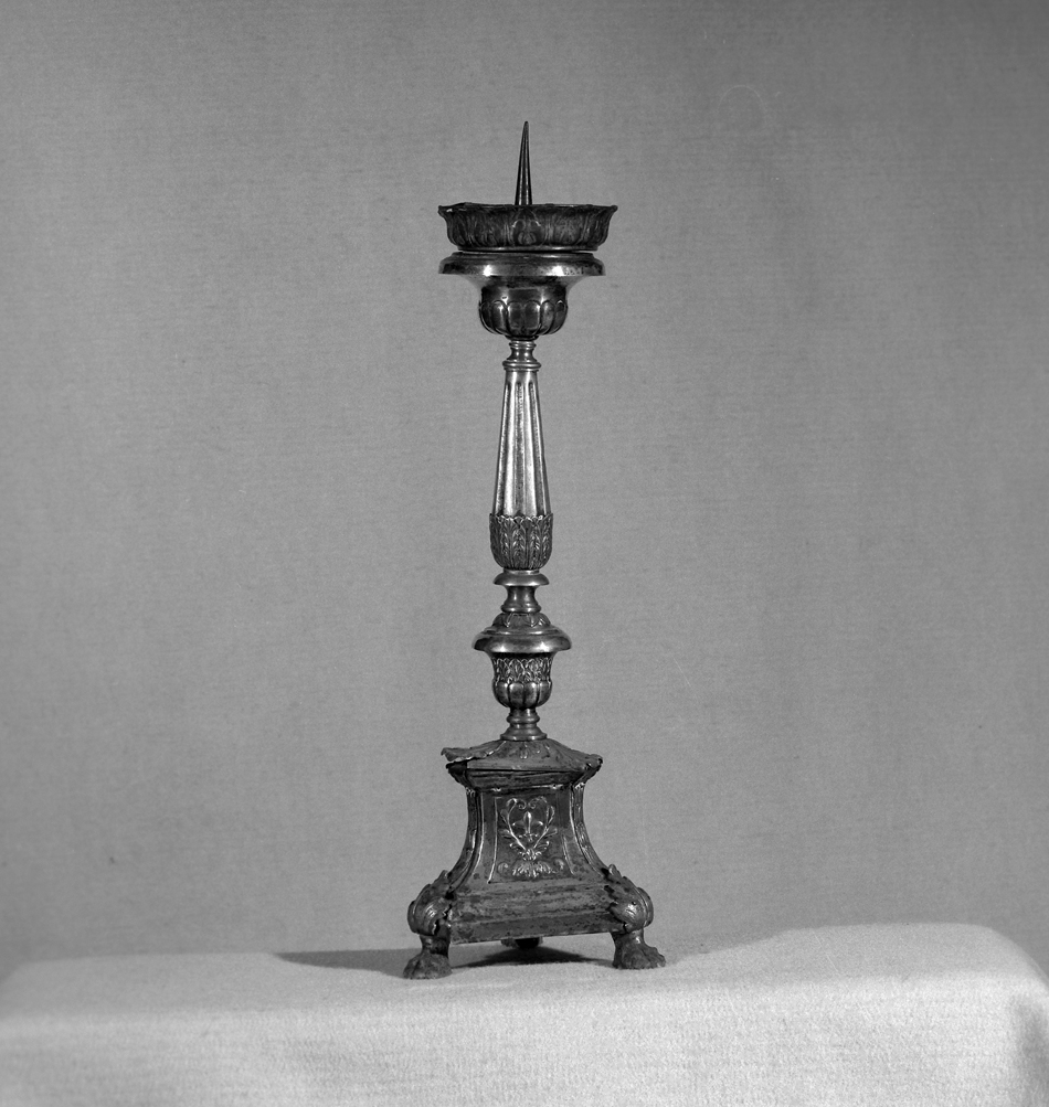 candeliere d'altare - ambito veneziano (fine/inizio secc. XVI/ XVII)