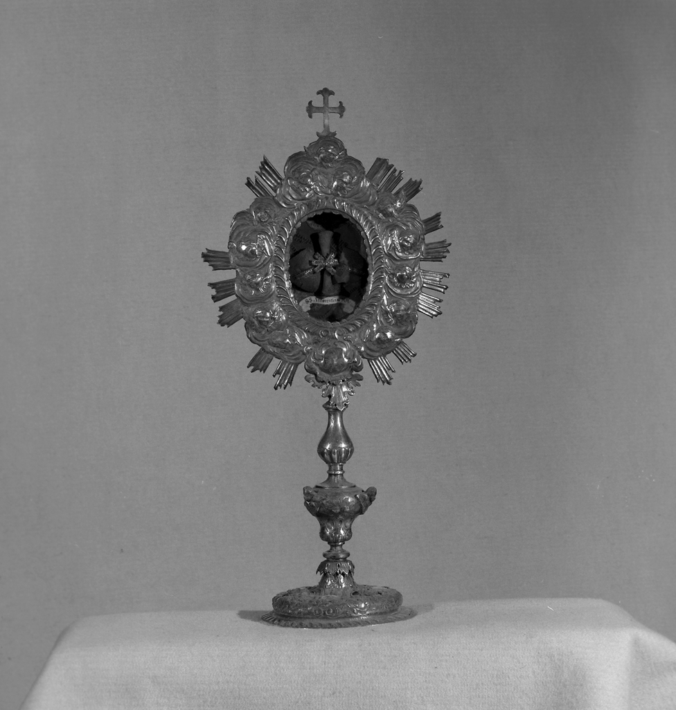 reliquiario - a ostensorio - ambito veneziano (sec. XVIII)