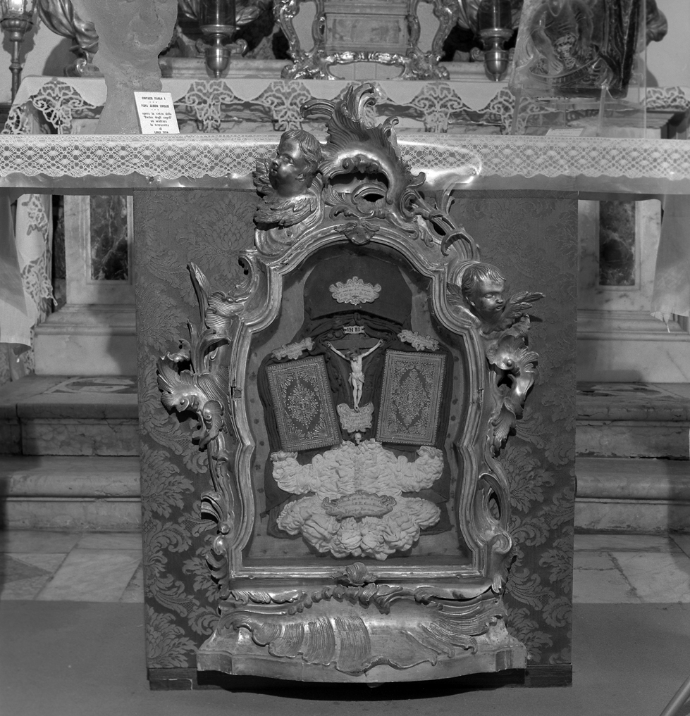 reliquiario - a tabella - ambito veneziano (prima metà sec. XVIII)