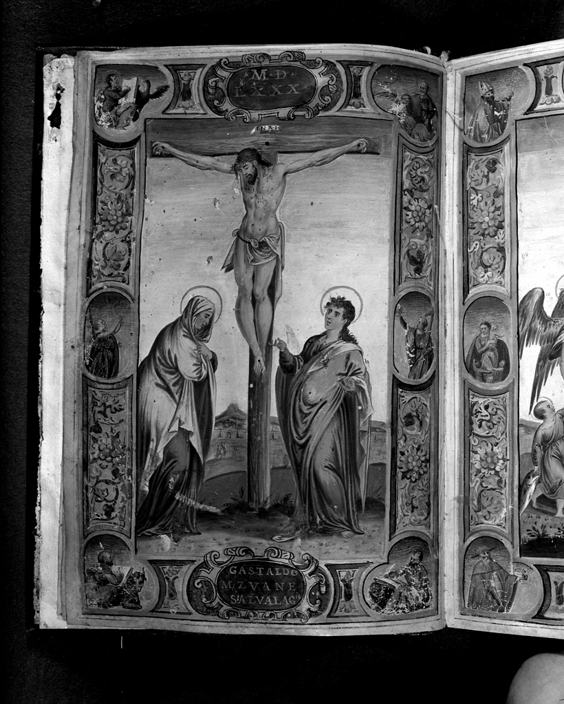 Cristo crocifisso (dipinto) - bottega veneziana (sec. XVI)