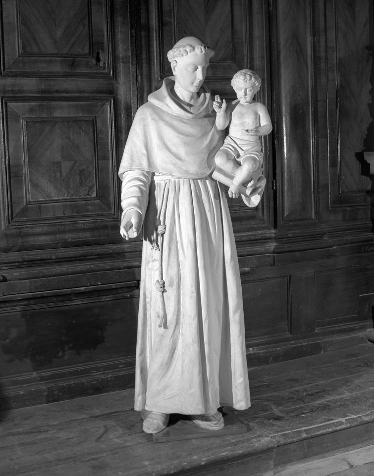 Sant'Antonio da Padova con il bambino (scultura) - ambito veneto (sec. XIX)