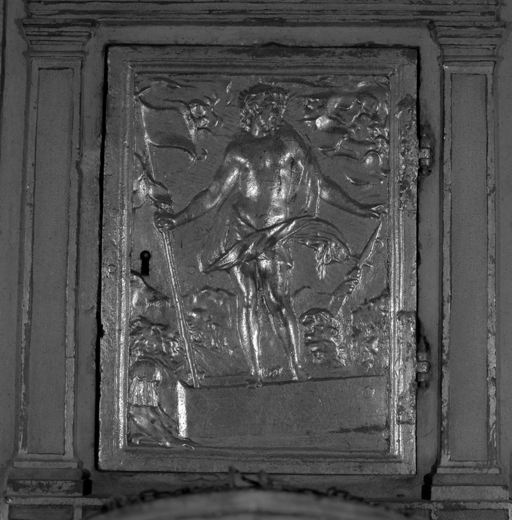 Cristo risorto (sportello di tabernacolo) - ambito veneto (sec. XVIII)
