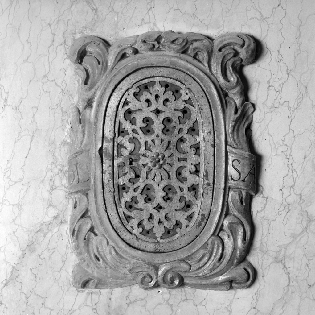 anta di armadietto per oli santi, elemento d'insieme - ambito veneto (fine/inizio secc. XVI/ XVII)