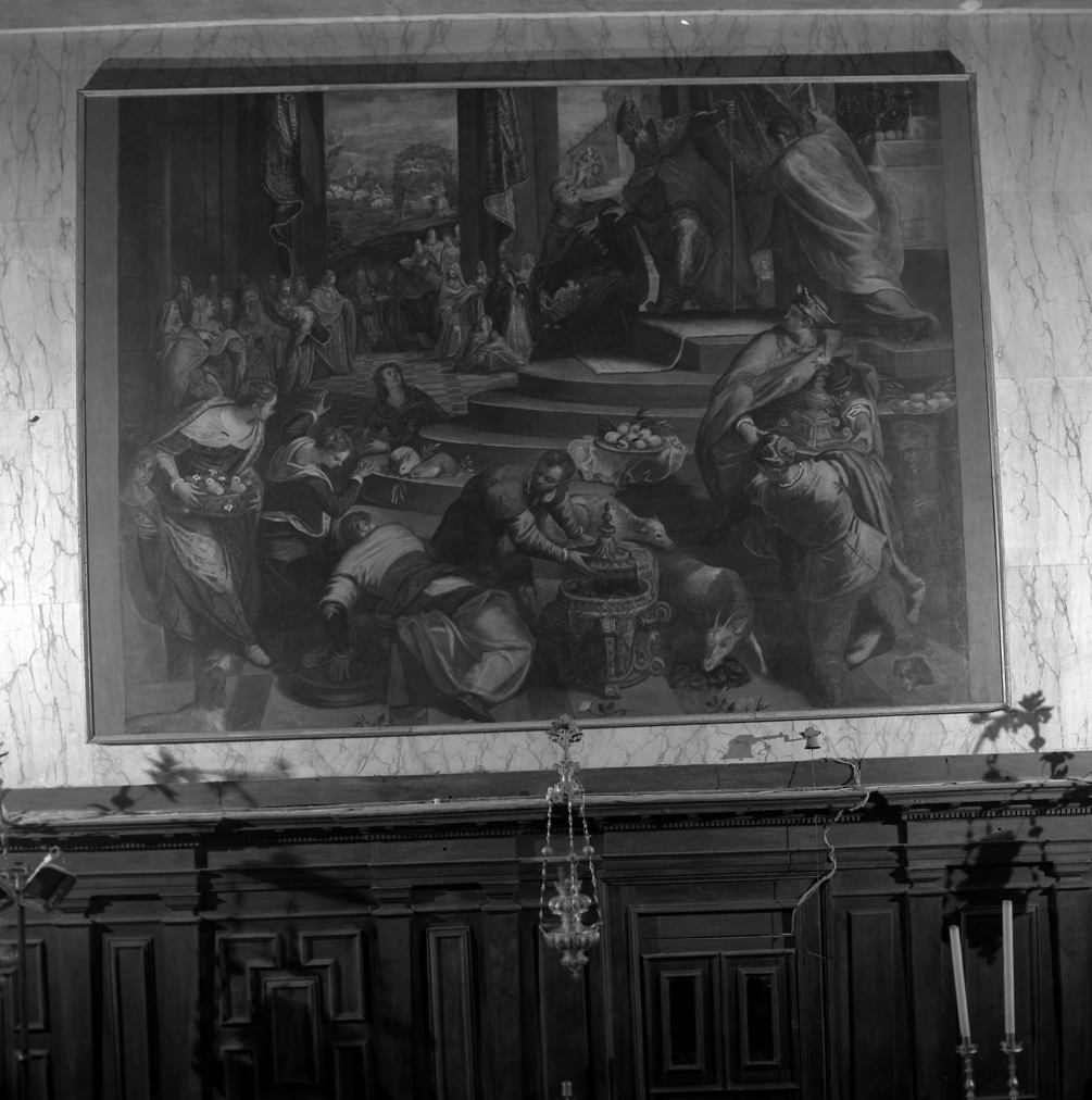 San Gioacchino cacciato dal tempio (dipinto) di Robusti Jacopo detto Tintoretto (sec. XVI)