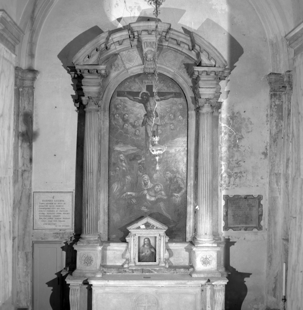 Cristo crocifisso (dipinto) di Robusti Jacopo detto Tintoretto (sec. XVI)