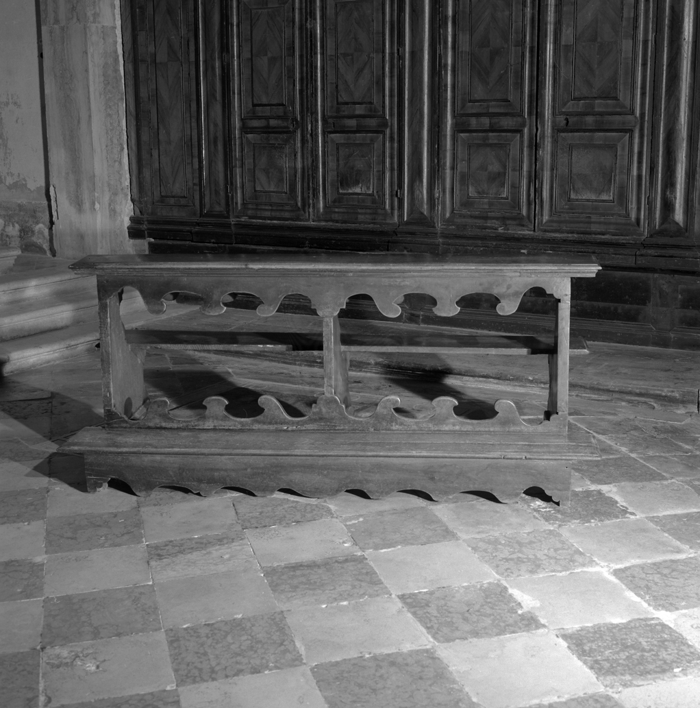 banco da chiesa - ambito veneto (sec. XVIII)