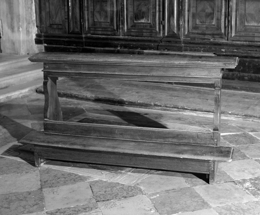 banco da chiesa - ambito veneto (prima metà sec. XIX)