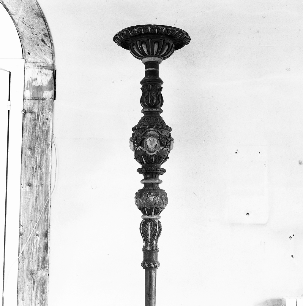 candelabro portatile - ambito veneto (sec. XVIII)