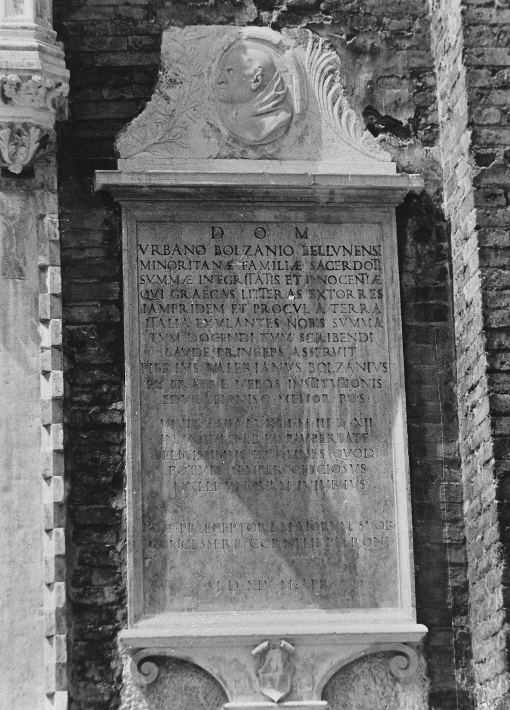 lapide commemorativa - ambito veneto (sec. XVI)