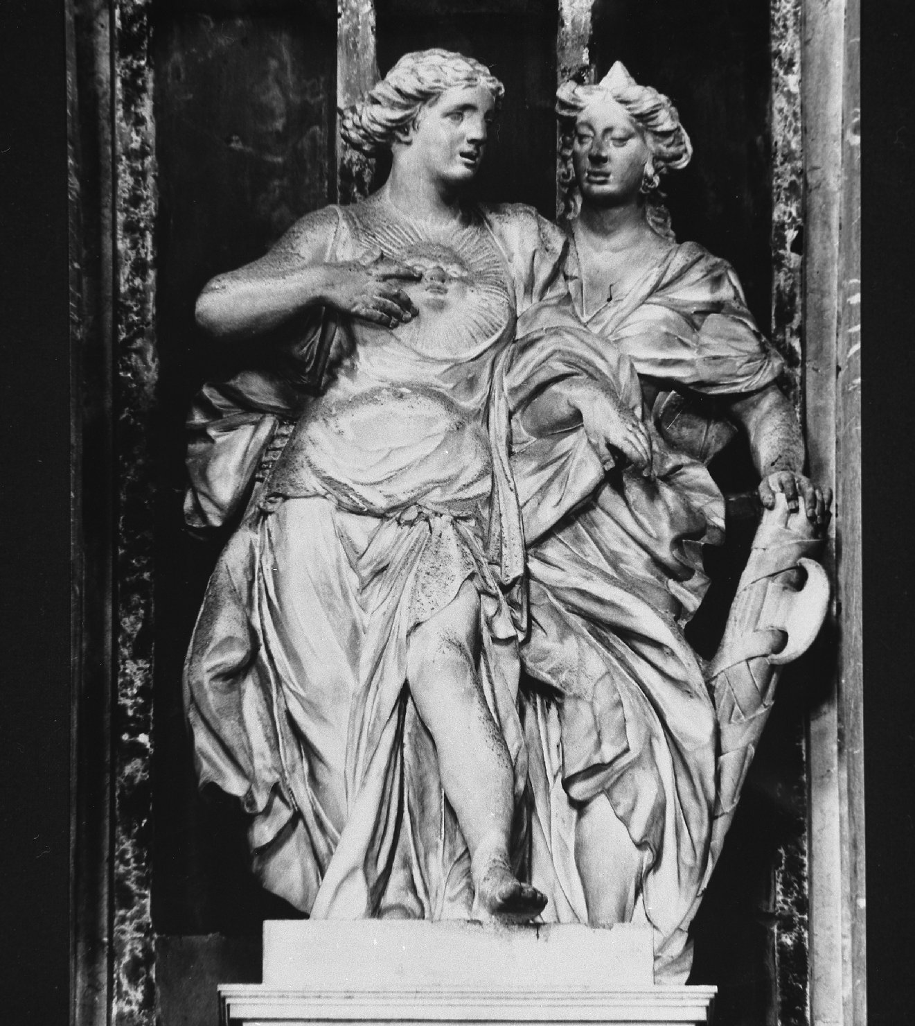 figure allegoriche femminili (scultura, elemento d'insieme) di Barthel Melchior (sec. XVII)