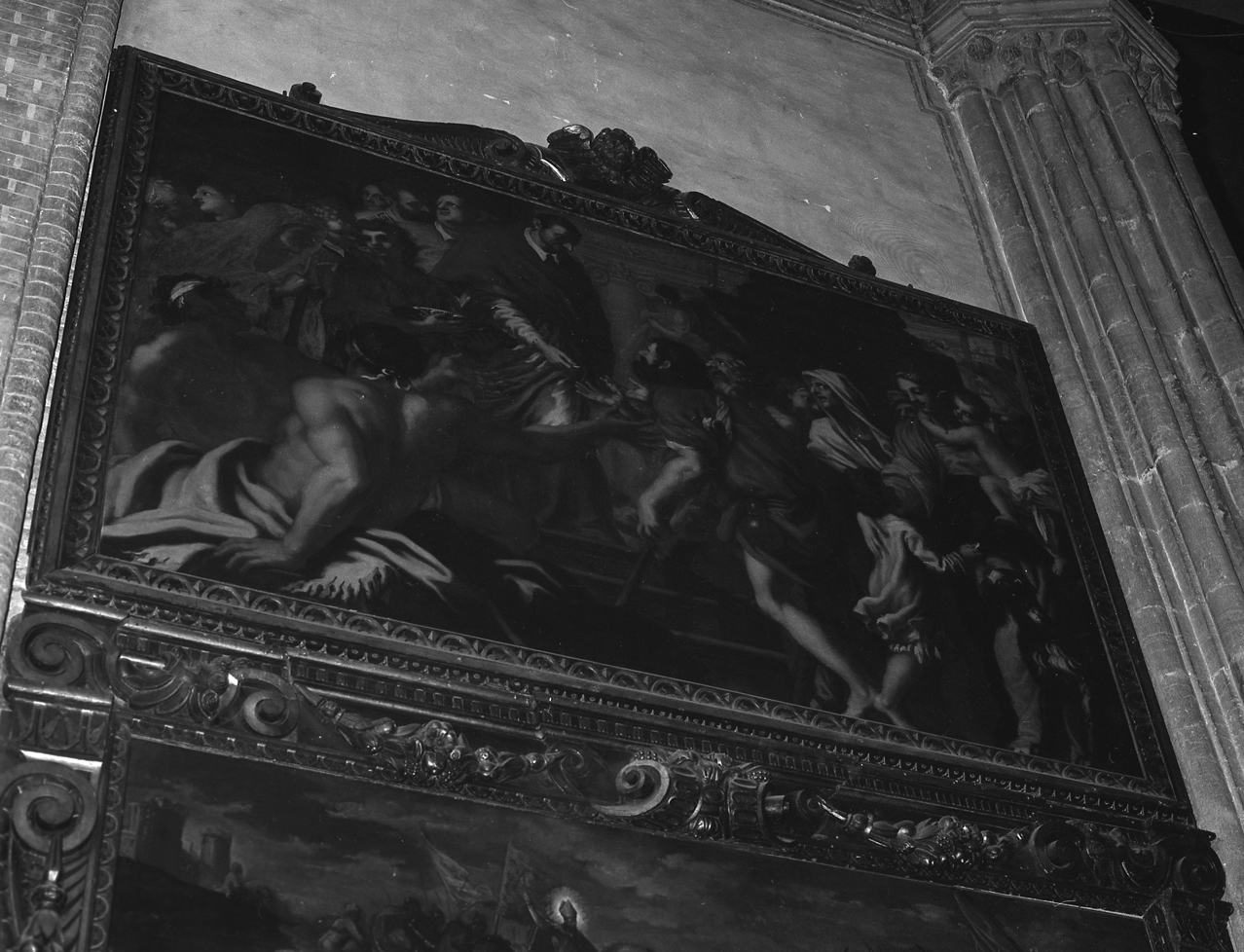 San Carlo Borromeo distribuisce le elemosine, San Carlo Borromeo (dipinto) di David Ludovico (sec. XVII)