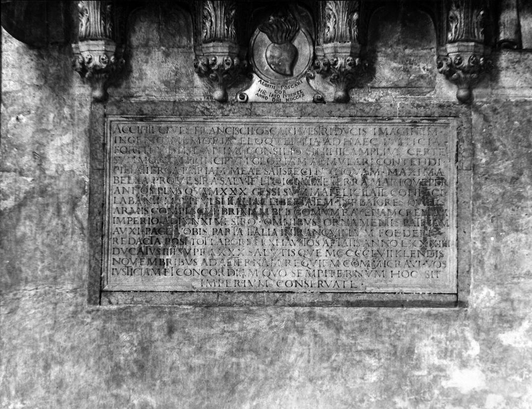 lapide commemorativa - ambito veneto (secc. XV/ XVII)