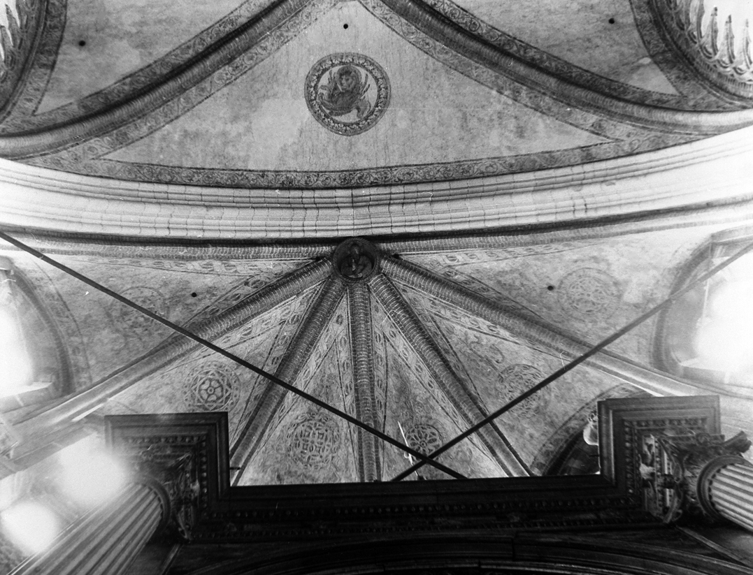 motivi decorativi geometrici e vegetali (dipinto, elemento d'insieme) - ambito veneto (sec. XV)