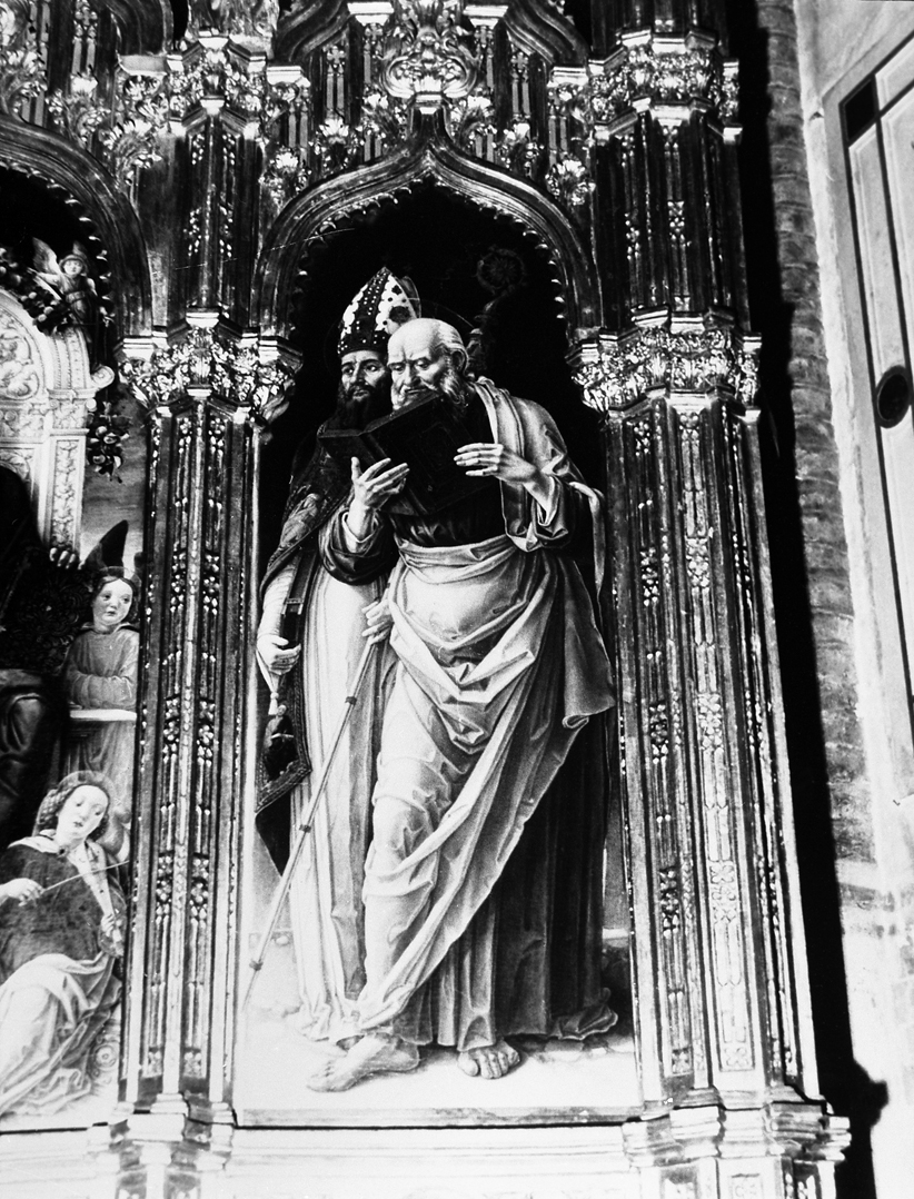 San Nicolò Magno/ San Pietro (scomparto di trittico, elemento d'insieme) di Vivarini Bartolomeo (sec. XV)
