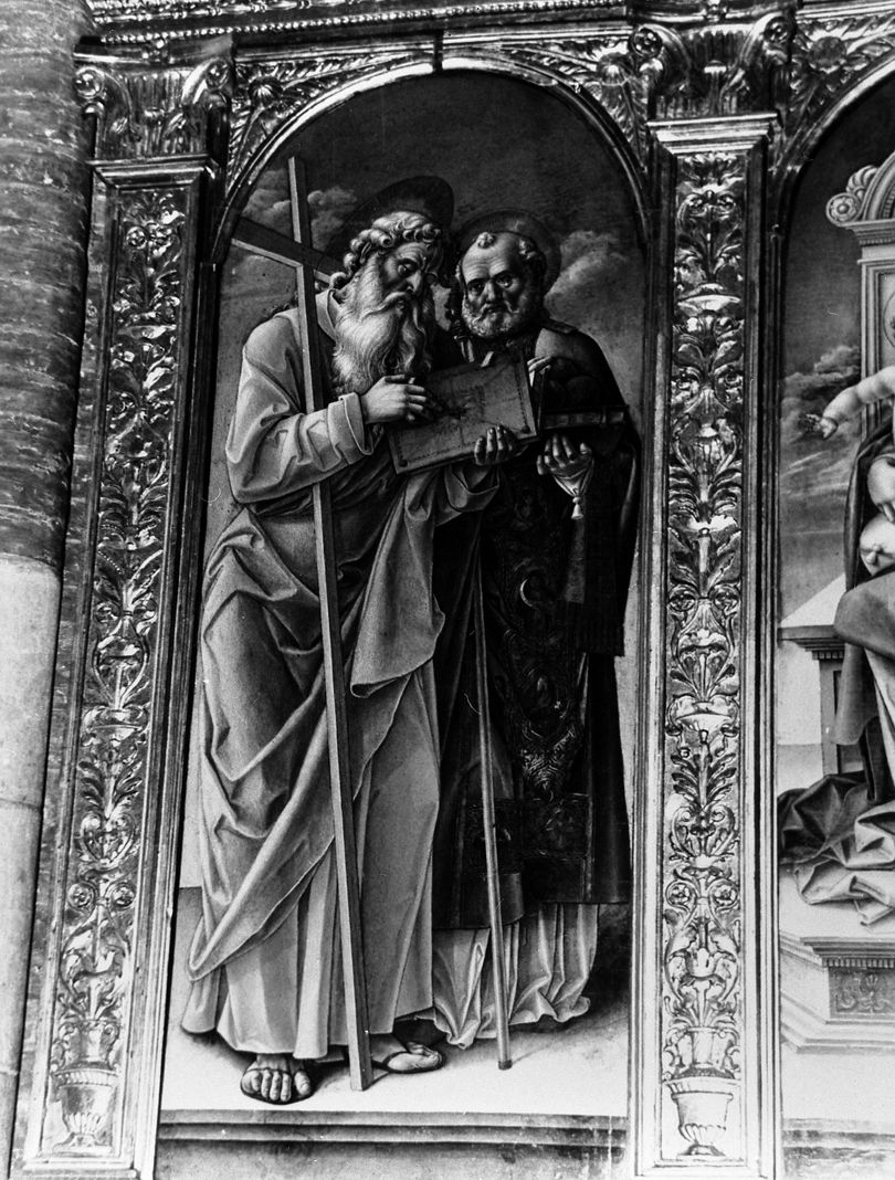 San Nicola di Bari/ Sant'Andrea (scomparto di polittico, elemento d'insieme) di Vivarini Bartolomeo (sec. XV)