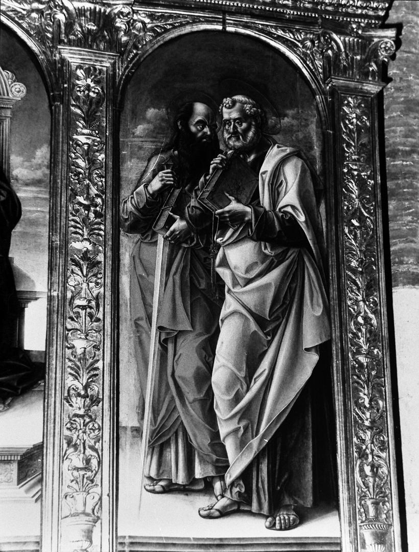 San Pietro e San Paolo (scomparto di polittico, elemento d'insieme) di Vivarini Bartolomeo (sec. XV)