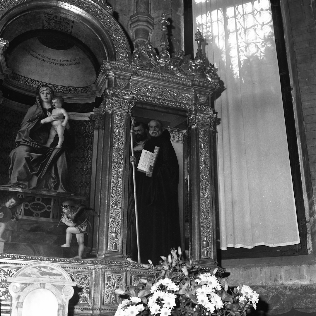 San Benedetto/ San Marco Evangelista (scomparto di trittico, elemento d'insieme) di Bellini Giovanni detto Giambellino (sec. XV)