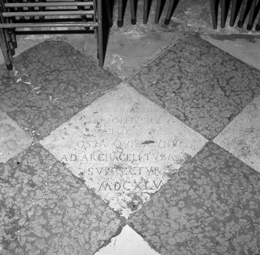 lastra tombale - ambito veneto (sec. XVII)