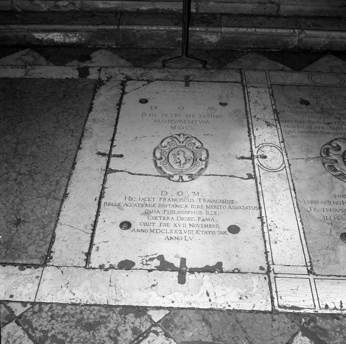 lastra tombale - ambito veneto (sec. XVII)