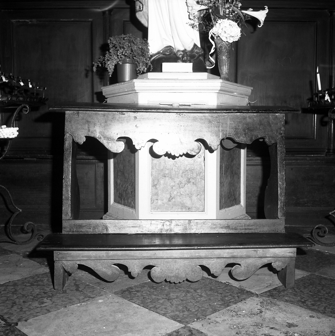 inginocchiatoio - ambito veneto (sec. XVIII)