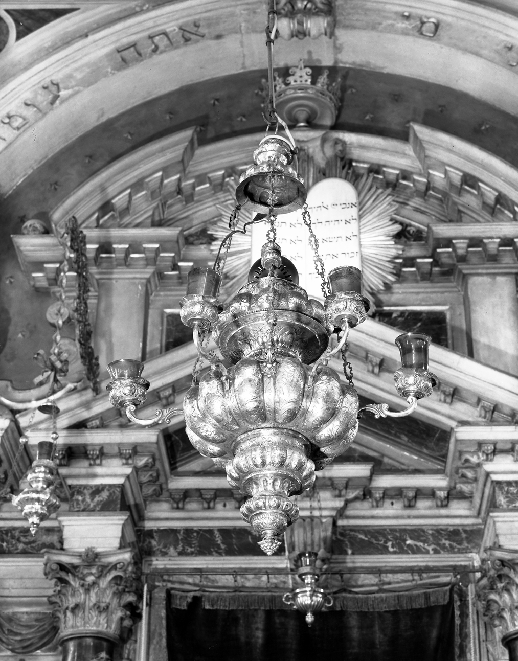 lampada pensile - bottega veneziana (sec. XVIII)