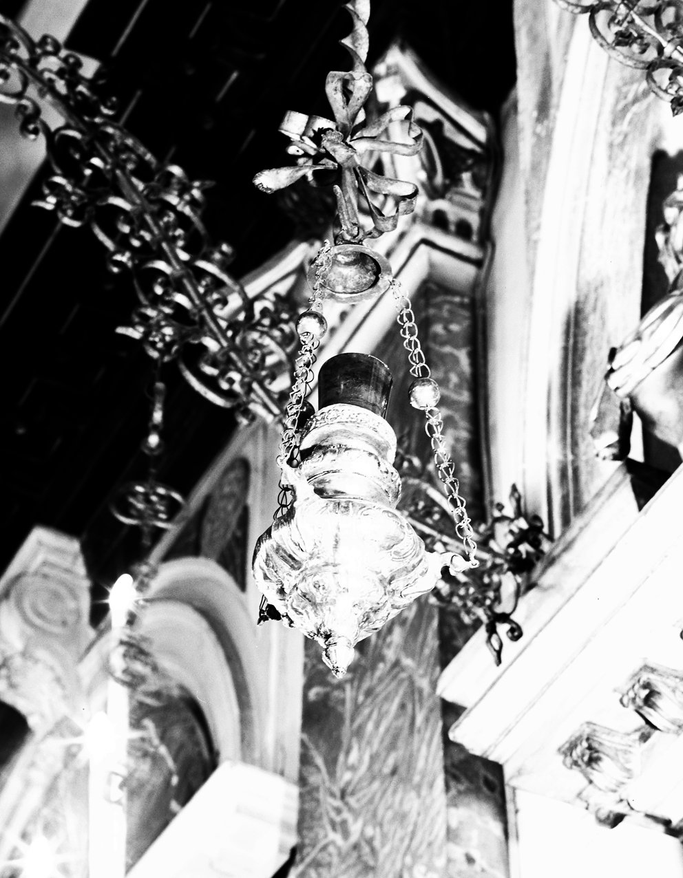 lampada pensile - bottega veneziana (seconda metà sec. XVIII)