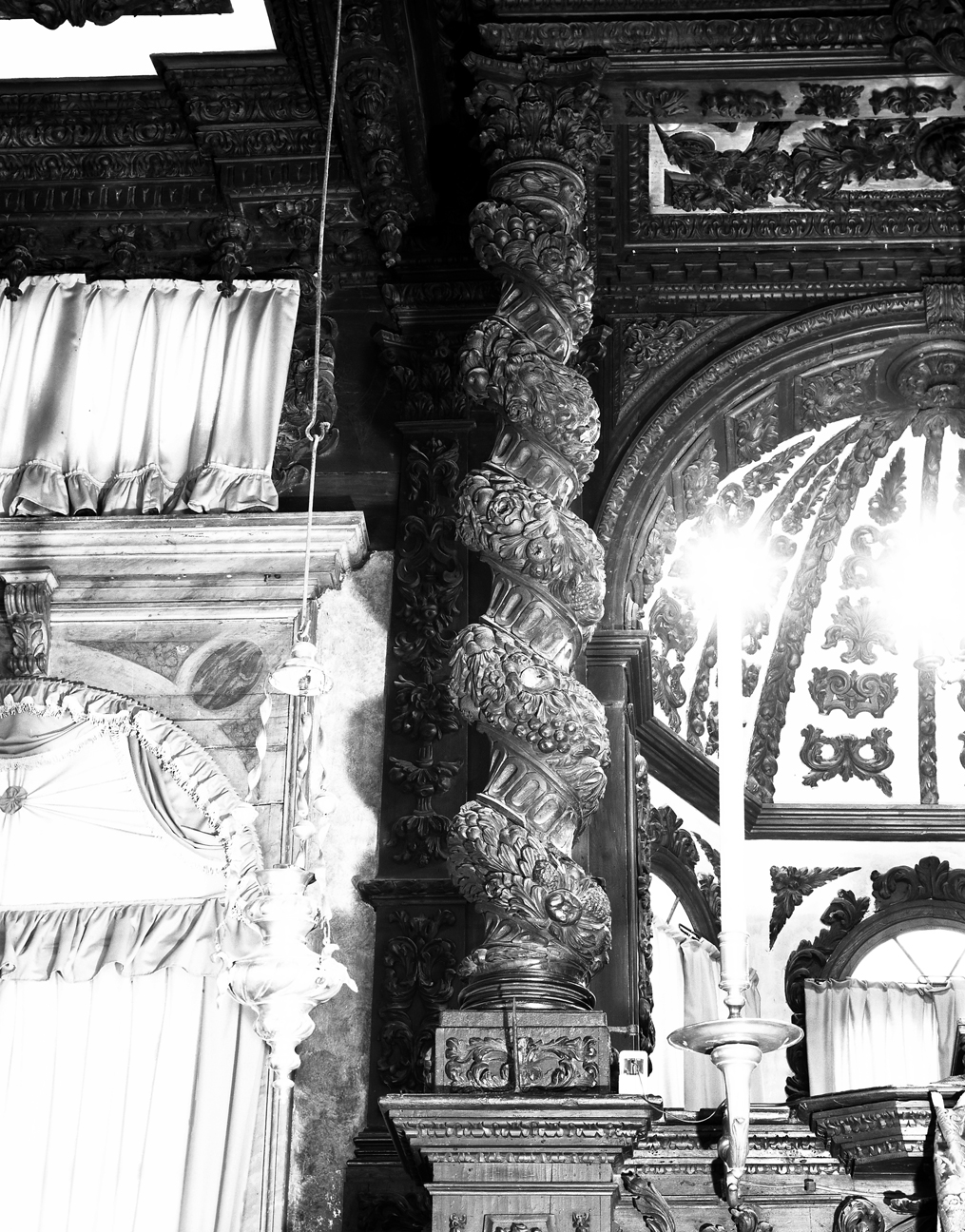 colonna tortile, elemento d'insieme di Brustolon Andrea (attribuito) (sec. XVIII)