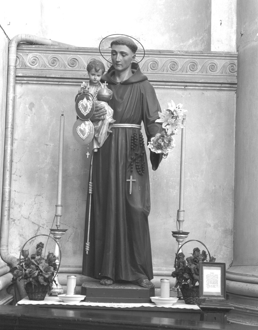 Sant'Antonio da Padova (scultura, opera isolata) di Perathoner Ferdinand (primo quarto sec. XX)