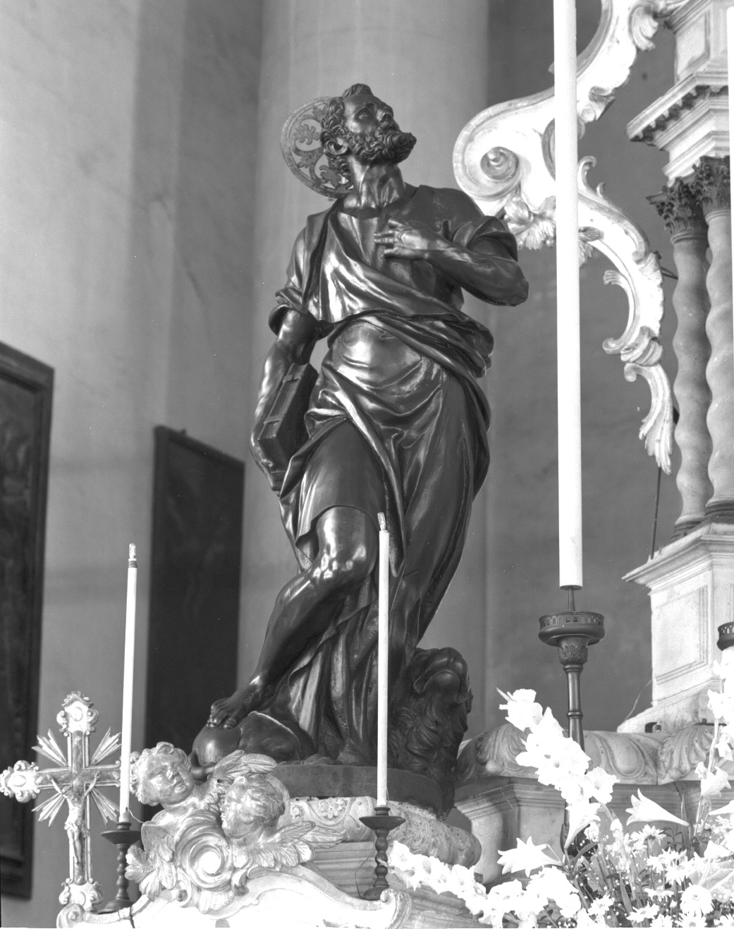 San Marco (scultura, serie) di Campagna Girolamo (sec. XVI)