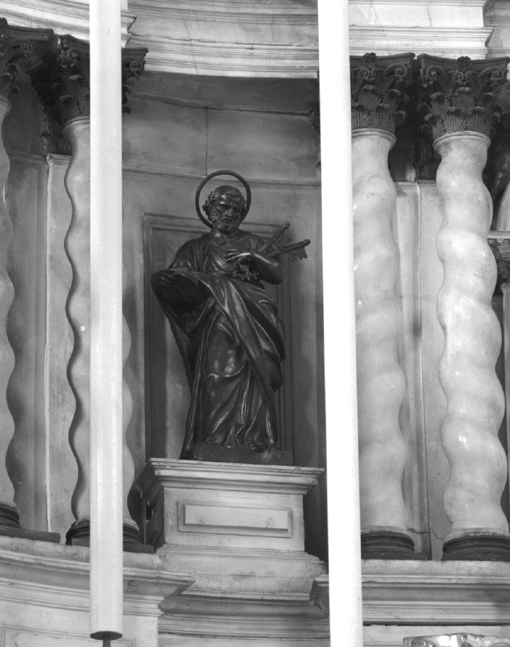 San Pietro (statuetta, opera isolata) di Mazza Giuseppe (sec. XVIII)