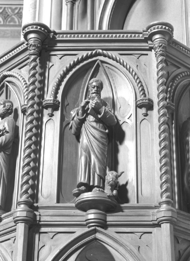 San Luca (statuetta) di Meduna Giovanni Battista (sec. XIX)