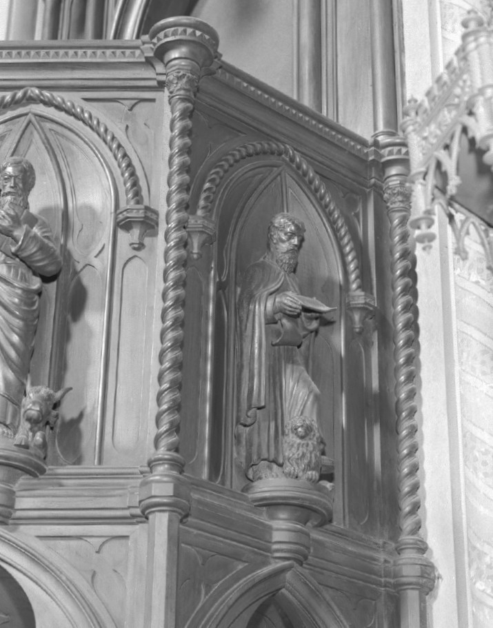San Marco Evangelista (statuetta) di Meduna Giovanni Battista (sec. XIX)