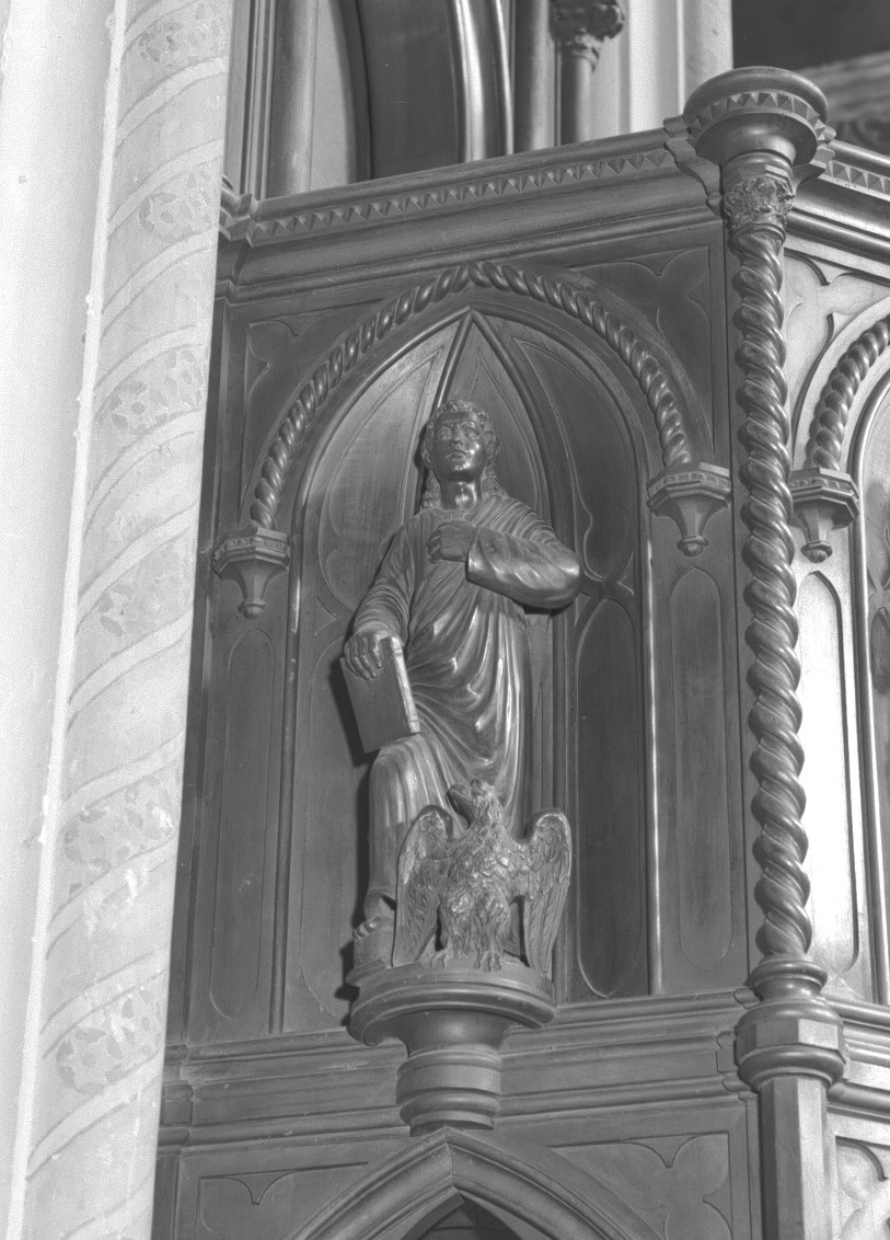 San Giovanni Evangelista (statuetta) di Meduna Giovanni Battista (sec. XIX)