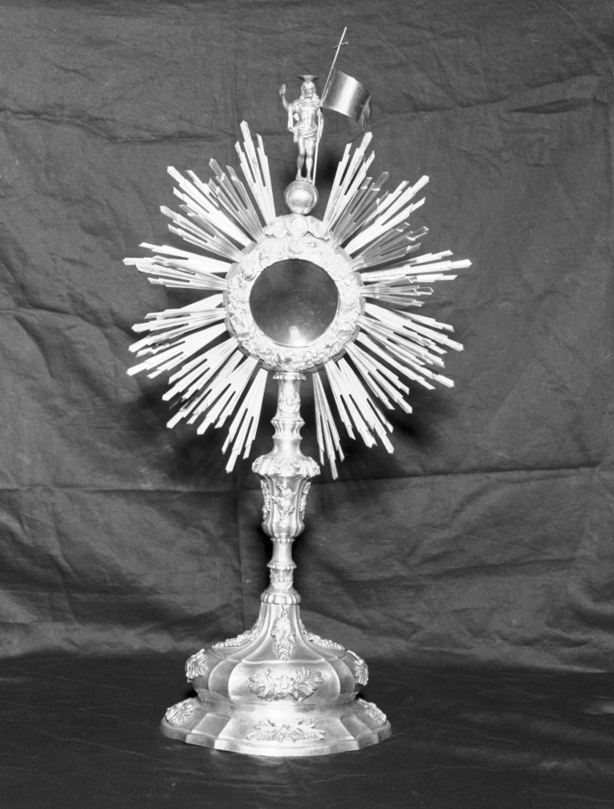 ostensorio - a raggiera - ambito veneto (sec. XIX)