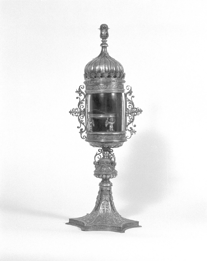 fiala di pellegrinaggio - bottega veneziana (prima metà sec. XVIII)