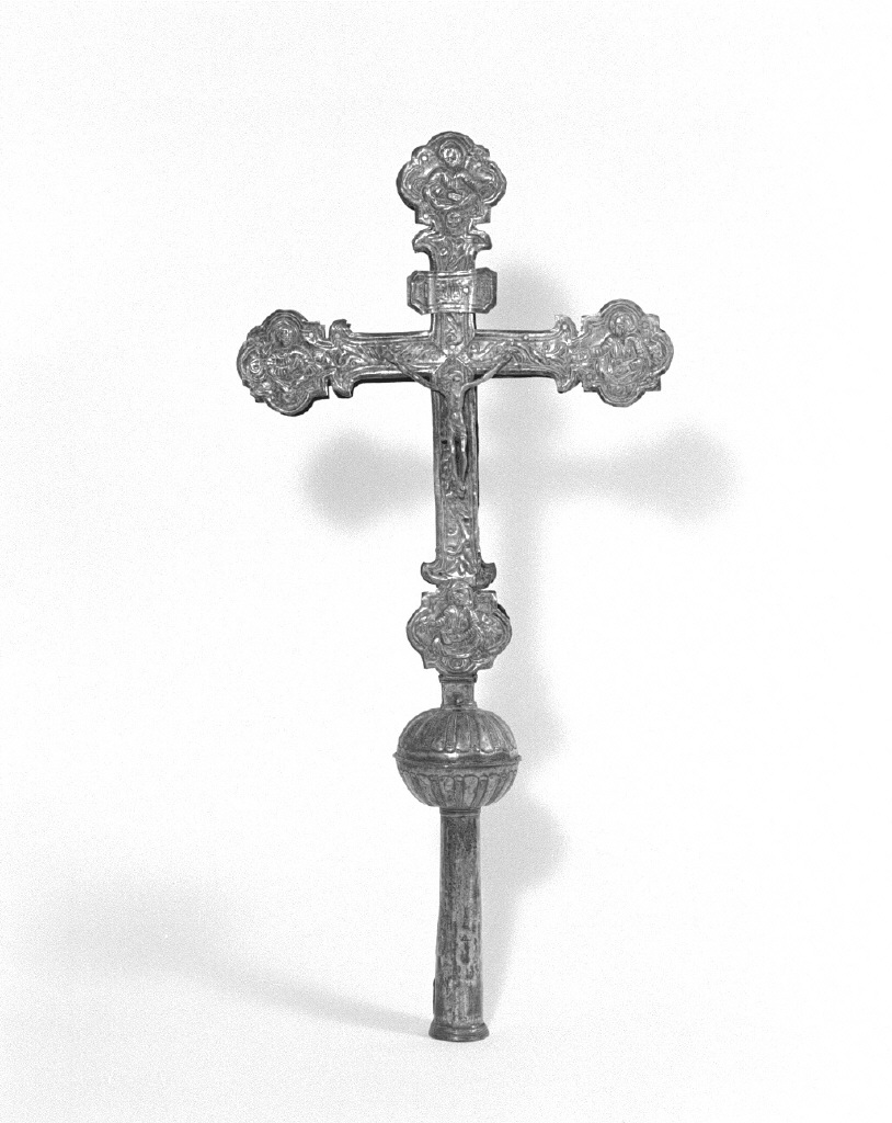 Cristo crocifisso (croce processionale) - bottega veneta (secc. XVI/ XVII)