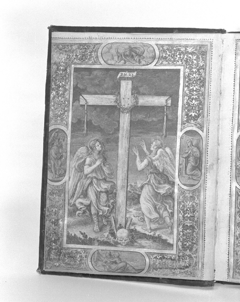 Annunciazione/ Madonna con Bambino/ angeli (dipinto) - ambito veneziano (sec. XVI)